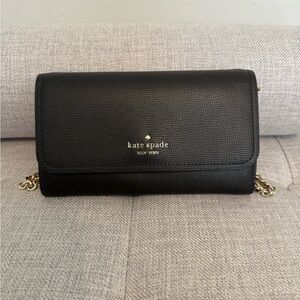Kate Spade Black Wallet on Chain